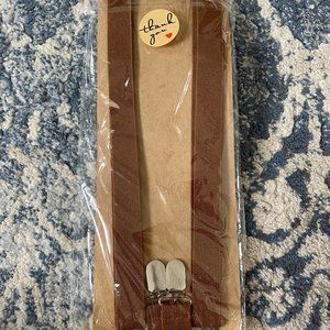 NWT Brown Male Suspenders